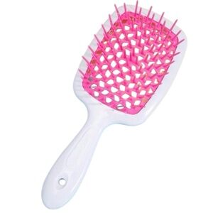 Wet Hair Brush Grooming Honeycomb Detangling, Pink